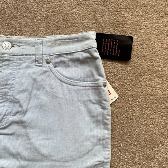 RALPH Ralph Lauren Corduroy Pencil Skirt in Baby Blue NWT - Picture 3 of 5